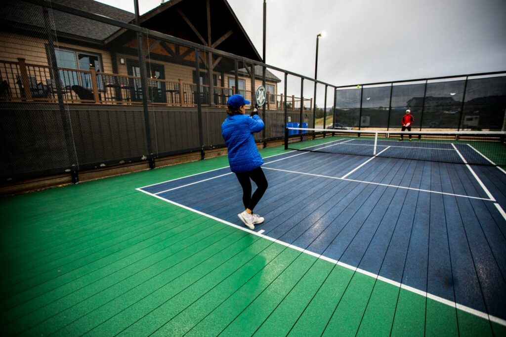 playing racquetball at the racquet complex