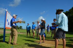 Bryan Unruh teaching outside